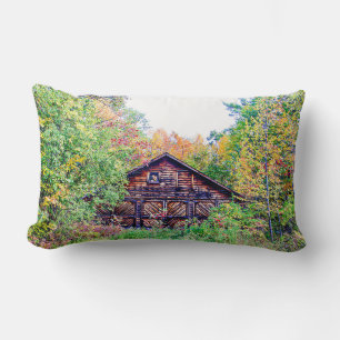 Oude Barn in de Herfst Kussen