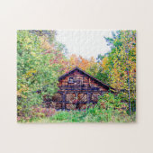 Oude Barn in de Herfst Legpuzzel (Horizontaal)
