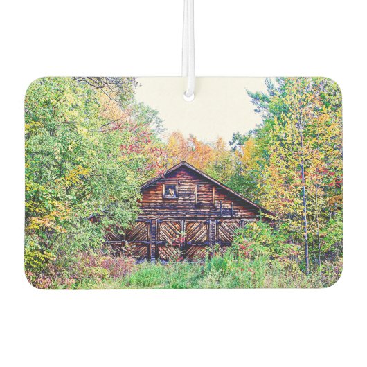 Oude Barn in de Herfst Luchtverfrisser (Voorkant)