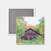 Oude Barn in de Herfst Magneet (Voorkant / Achterkant)