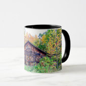 Oude Barn in de Herfst Mok (Voorkant rechts)