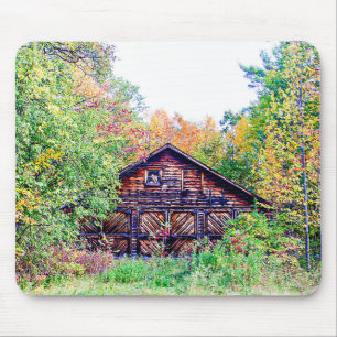 Oude Barn in de Herfst Muismat