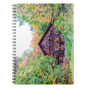 Oude Barn in de Herfst Notitieboek