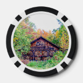 Oude Barn in de Herfst Pokerchips (Achterkant)