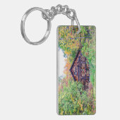 Oude Barn in de Herfst Sleutelhanger (Voorkant Links)