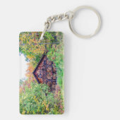 Oude Barn in de Herfst Sleutelhanger (achterkant)
