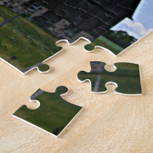 Oude Barn in de puzzel van Wisconsin Legpuzzel (Zijkant)