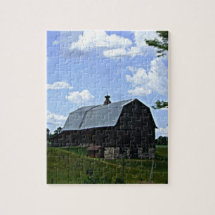 Oude Barn in de puzzel van Wisconsin Legpuzzel