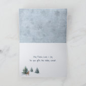 Oude Barn in de winter Kaart (Binnen)