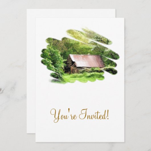 OUDE BARN KAART (Voorkant / Achterkant)