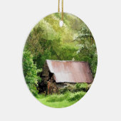 OUDE BARN KERAMISCH ORNAMENT (Rechts)