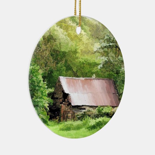 OUDE BARN KERAMISCH ORNAMENT (Rechts)