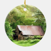 OUDE BARN KERAMISCH ORNAMENT (Achterkant)