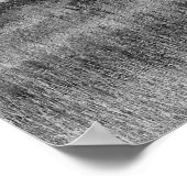 Oude Barn met Sky "Black and White" Poster (Hoek)