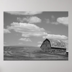 Oude Barn op de Palouse Poster