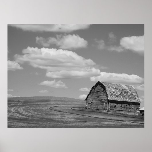 Oude Barn op de Palouse Poster (Voorkant)