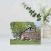 Oude Barn op het platteland van Ohio Briefkaart (Staand voorkant)