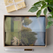 Oude Barn, oud ruw bos voor auto's Tissuepapier (Geschenk)