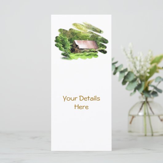 OUDE BARN RACK-KAARTEN (Staand voorkant)