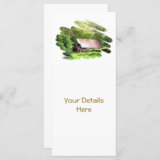 OUDE BARN RACK-KAARTEN (Voorkant / Achterkant)