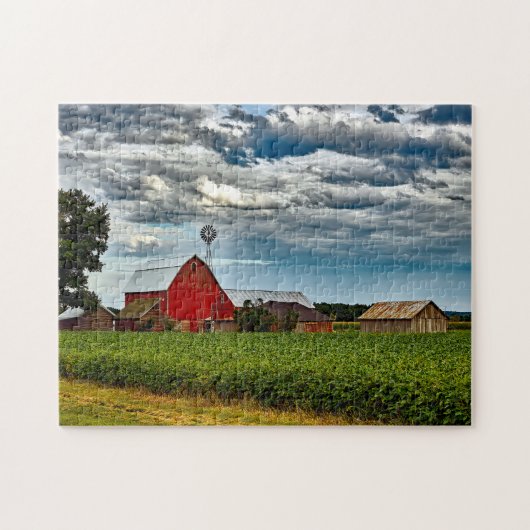 Oude Barn Wisconsin. Legpuzzel (Horizontaal)