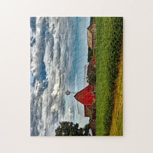 Oude Barn Wisconsin. Legpuzzel (Verticaal)