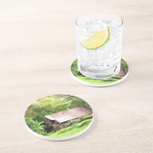 OUDE BARN ZANDSTEEN ONDERZETTER (Zijkant)