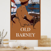 OUDE BARNEY,  stijl vuurtoren Barnegat Poster (Keuken)