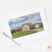 Oude Barns Rechthoekige Sticker (Envelop)