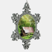 OUDE BARNS TIN SNEEUWVLOK ORNAMENT (Links)