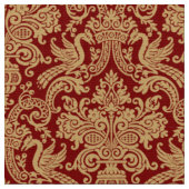 Oude barokstijl brocaatpatroon stof (Close Up)