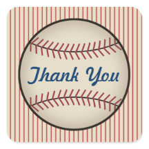 Oude Baseball Bedankt Stickers