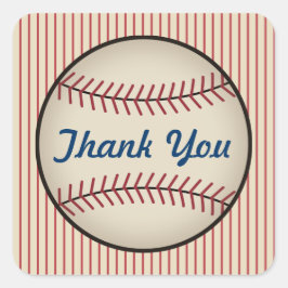 Oude Baseball Bedankt Stickers