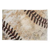 Oude baseball kussensloop, Uw shirt nummer Kussensloop (Achterkant)