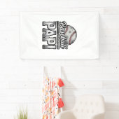 Oude Baseball Papi Versleten Vader T-shirt Ontwerp Spandoek (Insitu)