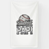 Oude Baseball Papi Versleten Vader T-shirt Ontwerp Spandoek (Verticaal)