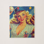 Oude Baseball Pin-up Legpuzzel (Verticaal)