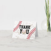 Oude Baseball Veteren Sport Thema Bedankt (Voorkant)