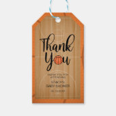 Oude Basketbal Bedankkaartjes Cadeaulabel (Voorkant)