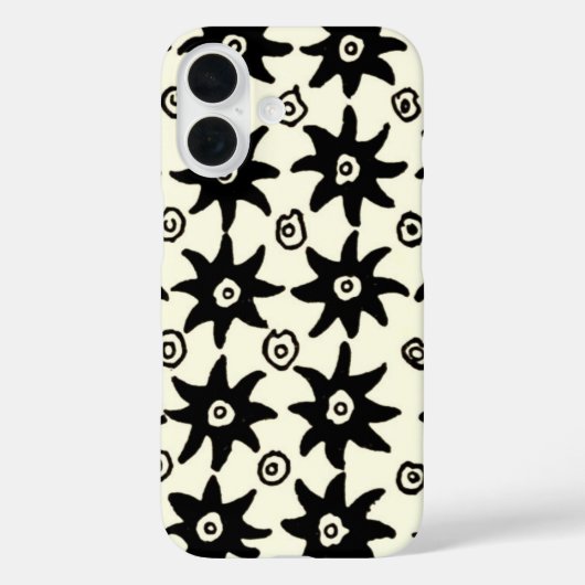 Oude Batik Sterren Textiel Behangpatroon Case-Mate iPhone Case (Achterkant)