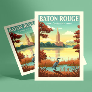 Oude Baton Rouge Louisiana Briefkaart