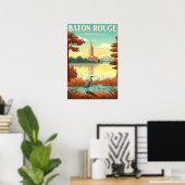 Oude Baton Rouge Louisiana Poster (Thuiskantoor)