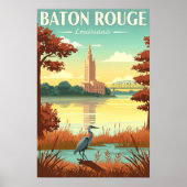 Oude Baton Rouge Louisiana Poster (Voorkant)