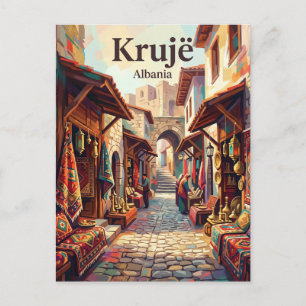 Oude Bazaar van Krujë Albanië Briefkaart