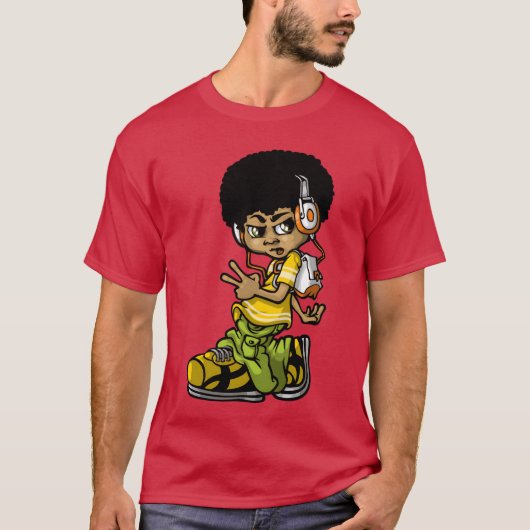Oude bboy vriend t-shirt (Voorkant)