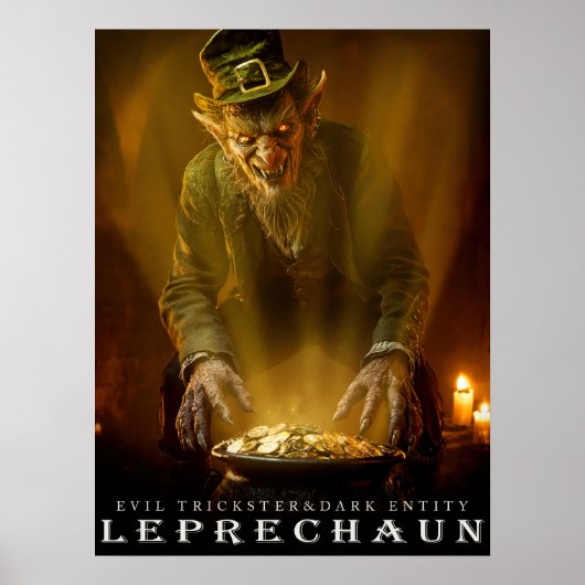 OUDE BEAST & WEZENS: De Leprechaun Poster (Voorkant)