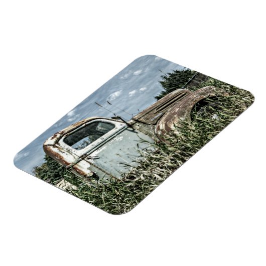 Oude Beater Truck - Rusty  Boerderij Magneet (Linkerzijde)