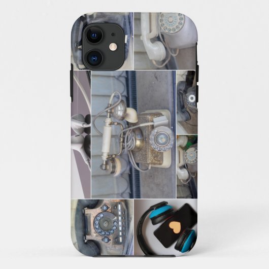 Oude bedrade telefoons als mooie retro stijl! iPa Case-Mate iPhone Case (Achterkant)