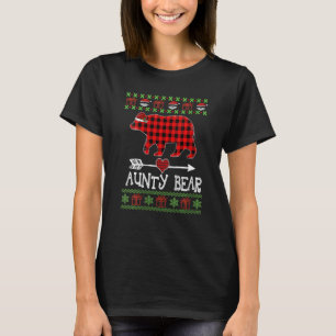 Oude Beer Santa Red-speldenfamilie pyjama's voor C T-shirt