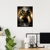Oude Beest & Wezens: Asag II Poster (Thuiskantoor)